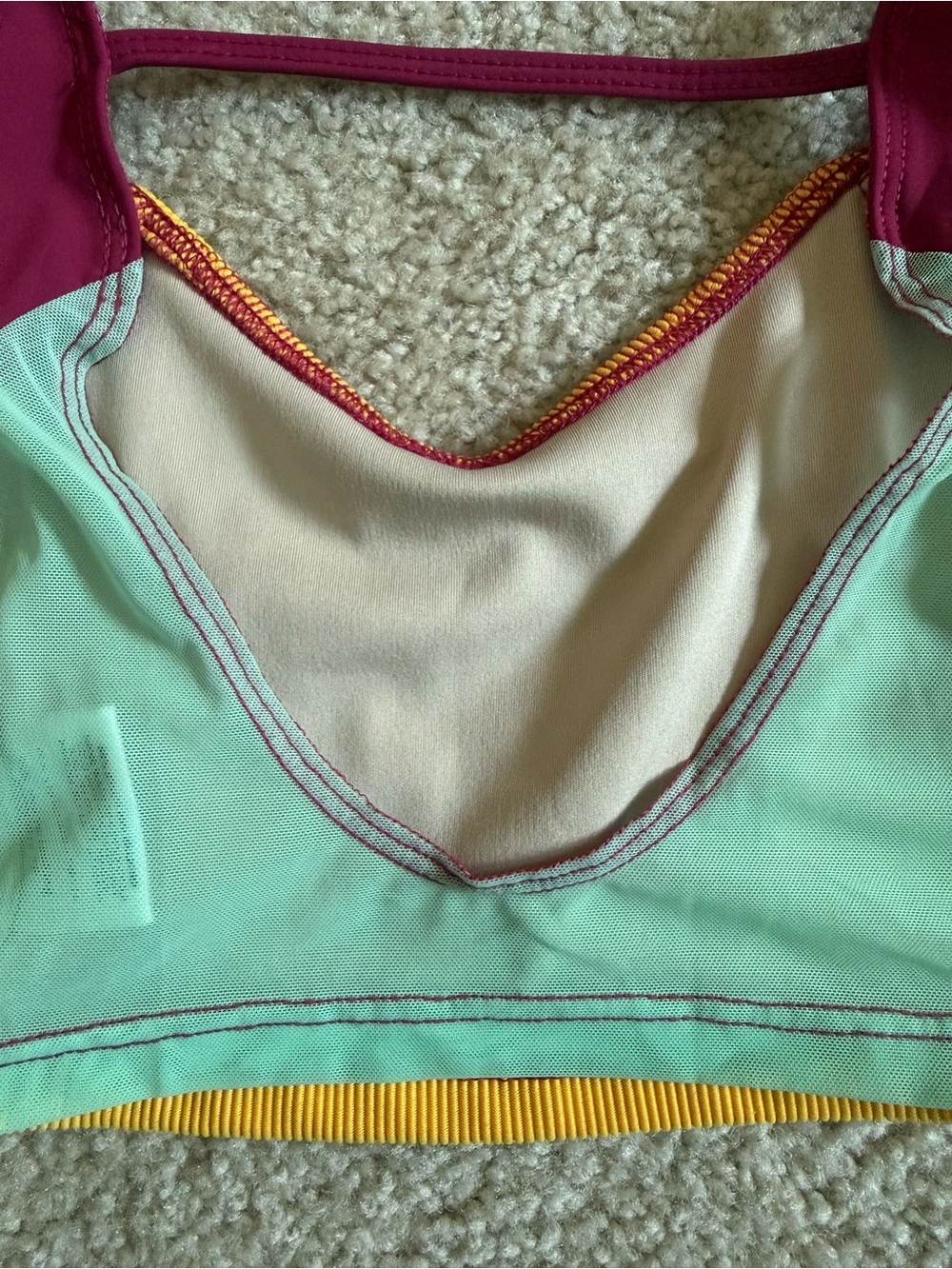 Girls Yellow and Raspberry Dance Crop Top & Shorts Set - Picture 8 of 8